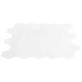 vidaXL Hexagónová dlažba 10 ks Biela 30 x 30 cm Polyuretán a PET
