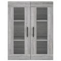 vidaXL Vysoká skrinka sivý dub sonoma 69,5x34x180 cm spracované drevo