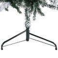 vidaXL Úzky zasnežený umelý vianočný polovičný stromček 180 cm