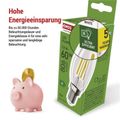 LED žiarovka Filament sviečka A CLASS / E14 / 3,8 W (60 W) / 806 lm / neutrálna biela