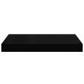 vidaXL Plávajúce nástenné police 4 ks, čierne 40x23,5x3,8 cm, MDF