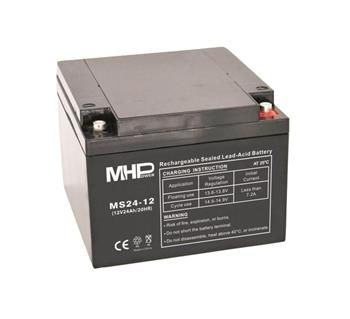 MHPower MS24-12 olovený batériya AGM 12V/24Ah, Terminál T1 - M6