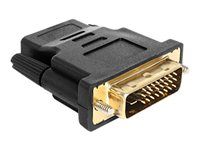 Video adaptér - DVI-D s piny (male) do HDMI se zdířkami (female)