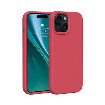 Puzdro Etteri Silicone pre iPhone 13 6,1" malinové