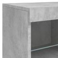 vidaXL Komoda s LED svetlami betónovo sivá 163x37x67 cm