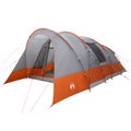 vidaXL Tunelový stan 560 x 395 x 212 cm Šedá a oranžová