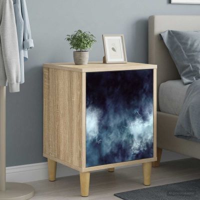 vidaXL Nočný stolík RAALTE 2 ks Dub sonoma 36 x 33 x 50 cm