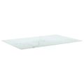 vidaXL Stolová doska, biela 100x62cm 8mm tvrdené sklo mramorový dizajn