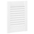 vidaXL Dvierka skrinky s lamelovým dizajnom biele 39,5x29,5 cm