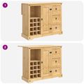 vidaXL Úložisko v kuchyni 2 ks Medový vosk 112 x 77 x 90 cm