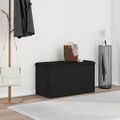 vidaXL Úložná lavička Čierny dub 82 x 42 x 45 cm Kompozitné drevo