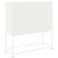 vidaXL Vysoká skrinka biela 100,5x39x107 cm oceľ