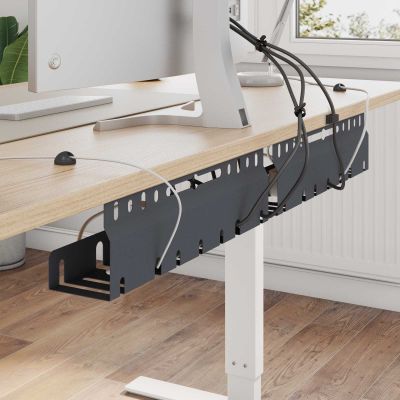 vidaXL Úložný box na káble pod stôl 2 ks Antracitová 43 x 9 x 11 cm