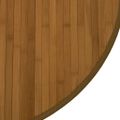 vidaXL Koberec okrúhly hnedý 80 cm bambus
