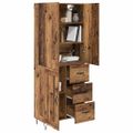 vidaXL Highboard 2 ks Staré drevo 69,5 x 34 x 180 cm Kompozitné drevo