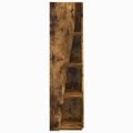 vidaXL Rohová skrinka 27,5x27x102cm Kompozitné drevo Dymová dub