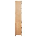 vidaXL Sada príborníka a kredenca z dubového dreva 112x33,5x175 cm