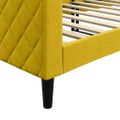 vidaXL Denná posteľ žltá 80x200 cm zamat