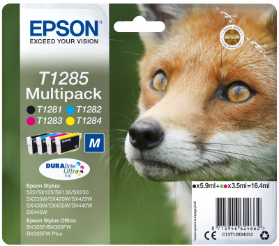Multipack CMYK Ink Cartridge (T1285)