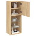 vidaXL TV skrinka s LED svetlami dub sonoma 40,5x30x102 cm
