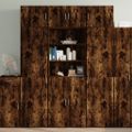 vidaXL Úložná skrinka dymový dub 70x42,5x225 cm kompozitné drevo