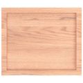 vidaXL Nástenná polica bledohnedá 60x50x(2-6) cm ošetrený masívny dub