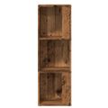 vidaXL Rohová skrinka Old Wood 33x33x100 cm Engineered Wood