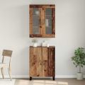 vidaXL Highboard 2 ks Staré drevo 69,5 x 34 x 180 cm Kompozitné drevo