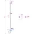vidaXL Zemný kotviaci predmet 4 ks Ø10 x 50 cm Galvanizovaný kov
