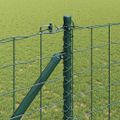 vidaXL Európsky plot s hrotmi 10 x 1 m PVC potiahnutá oceľ Zelená