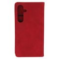 Smart Suede case for Samsung Galaxy S25 red