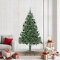 vidaXL Vianočný stromček Zelená 210 cm PVC