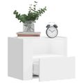 vidaXL Nástenné nočné stolíky 2 ks biele 45x30x35 cm
