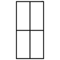 vidaXL Sprchová zástena walk-in, matné tvrdené sklo 90x195 cm