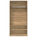 vidaXL šatník Artisan Dub 100x50x200 cm Drevo