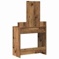 vidaXL Toaletný stolík Staré drevo 79 x 41 x 140 cm Kompozitné drevo