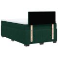 vidaXL Posteľný rám boxsping s matracom tmavozelený 120x200 cm zamat