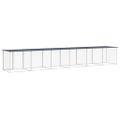 vidaXL Klietka pre kurčatá strecha antracitová 603x98x90 cm poz. oceľ