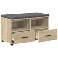 vidaXL Predsieňová lavica Sonoma dub 80 x 38 x 46 cm