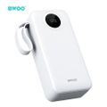 BWOO 22,5W 30000 mAh power bank s LCD displejom, biely