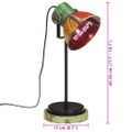 vidaXL Stolová lampa 25 W viacfarebná 17x17x50 cm E27