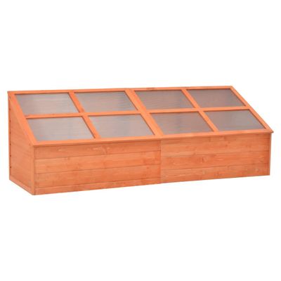 vidaXL Skleník, drevo 180x57x62 cm