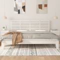 vidaXL Nástenné čelo postele biele 166x3x63 cm masívna borovica