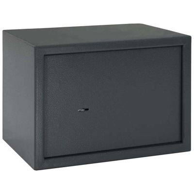 vidaXL Bezpečnostná schránka so zámkom Tmavo šedá 35 x 25 x 25 cm Oceľ