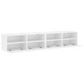 vidaXL TV nástenné skrinky 2 ks biele 80x30x30cm kompozitné drevo