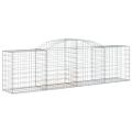 vidaXL Oblúkové gabionové koše 11ks 300x50x80/100cm pozinkované železo