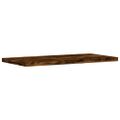 vidaXL Nástenné police 8 ks dymový dub 40x20x1,5 cm kompozitné drevo