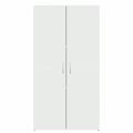 vidaXL Kartotéka biela 60x32x115 cm kompozitné drevo