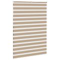 vidaXL Zebrová roleta pieskovo hnedá 155x230 cm šírka látky 150,9 cm polyester