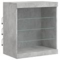 vidaXL Komoda s LED svetlami betónovo sivá 60,5x37x67 cm